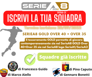 SerieA8 iscrizione SERIEA8 GOLD OVER