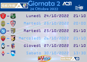Giornata_2_orari_SERIE A LEGA CALCIO A 8