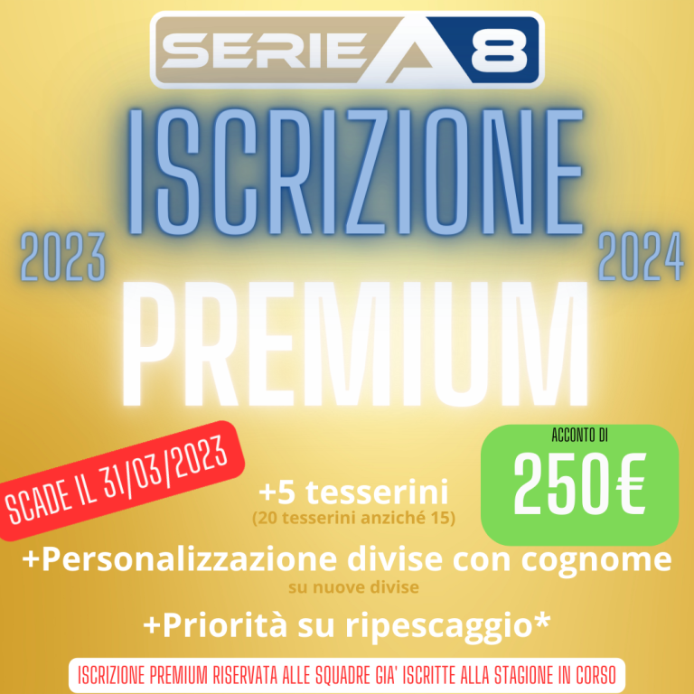 ISCRIZIONE PREMIUM 2023-24