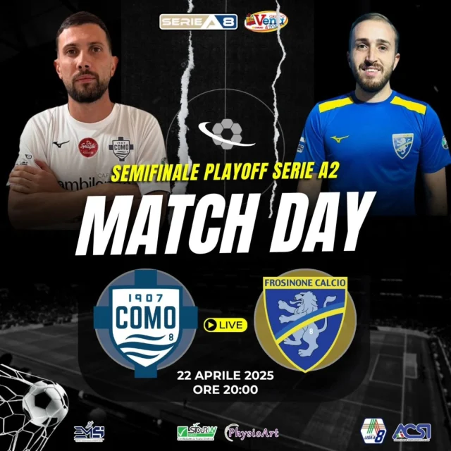 ⚽ Siamo tornati con il MATCH DAY... e non potete perderle 😎  ⚪️🔵 🆚️ 🟡🔵 Archiviato il campionato, inizia un nuovo mini torneo: alla conquista della massima serie. La classifica conterà fino ad un certo punto. La qualità in campo deve uscire ORA 🔵⚪️🔴 🆚️ ⚫️🟤  🔥 Signore e signori, COMO-FROSINONE e SAMPDORIA-TORINO sono gare valide per le semifinali playoff di #SerieA2 ⚽  In diretta 📹 questa sera sul nostro canale #Youtube 👇
https://www.youtube.com/@seriea8calabria