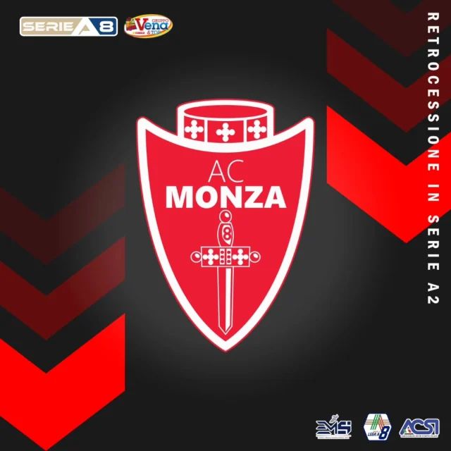 ❌️ RETROCESSIONE IN SERIE A2 ❌️  ⛔️ Altro verdetto: un playout fatale per i biancorossi, che avevano anche trovato il goal del vantaggio. Il @monzotto retrocede in Serie 🅰️2️⃣, riusciranno a risalire l'anno prossimo? Vi aspettiamo in campo ⚪️🔴