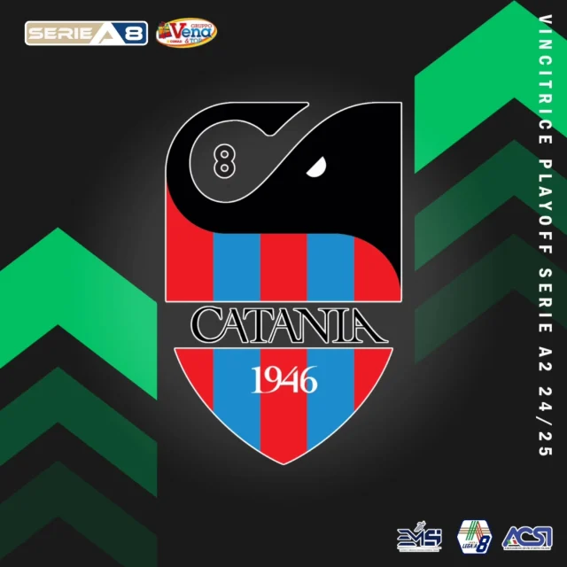 ✅️ PROMOZIONE IN SERIE A ✅️  🔵🔴 Complimenti al @catania_calci8 che vince la finalissima playoff di #SerieA2 contro la Sampdoria e si aggiudica la promozione in Serie 🅰️ 👏🏼 insieme al Napoli!  👋🏻 Ci vediamo l'anno prossimo a Zumpano 🫡